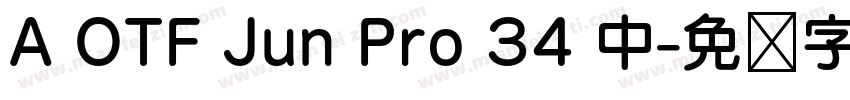 A OTF Jun Pro 34 中字体转换